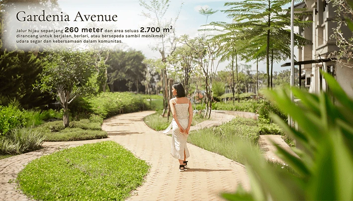 Gardenia Avenue, jalur taman di Premier Promenade